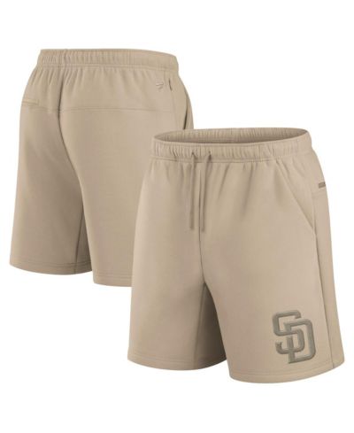 Fanatics Мужские и женские шорты из мягкого флиса Khaki San Diego Padres Elements
