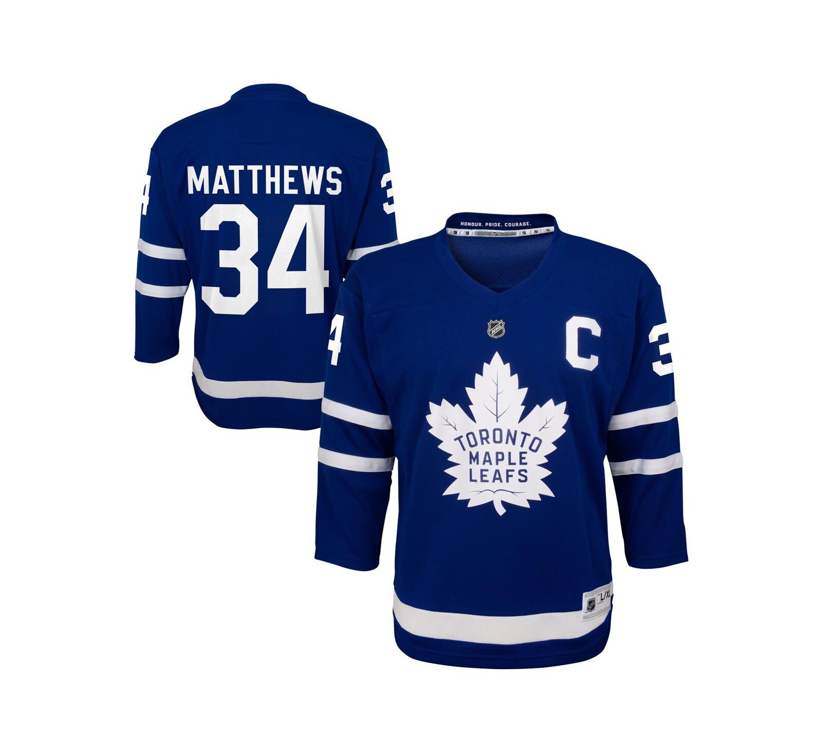 Outerstuff Big Boys and Girls Auston Matthews Blue Toronto Maple Leaf's Home Replica Player Jersey