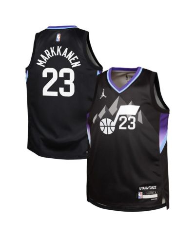 Детская джерси Jordan Lauri Markkanen Black Utah Jazz Swingman - Statement Edition