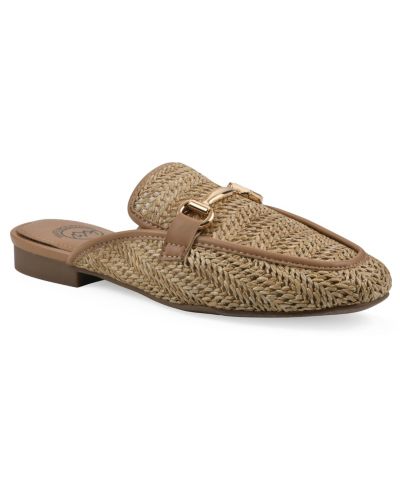 White Mountain Women's Bobbin Slip-On Mules