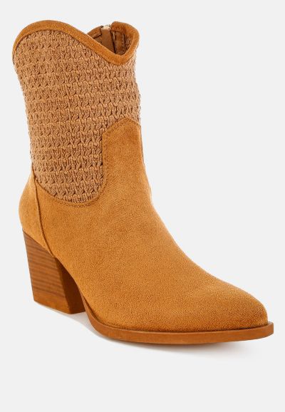 Женские вестерн-сапоги London Rag Bimmy Woven с острым носом