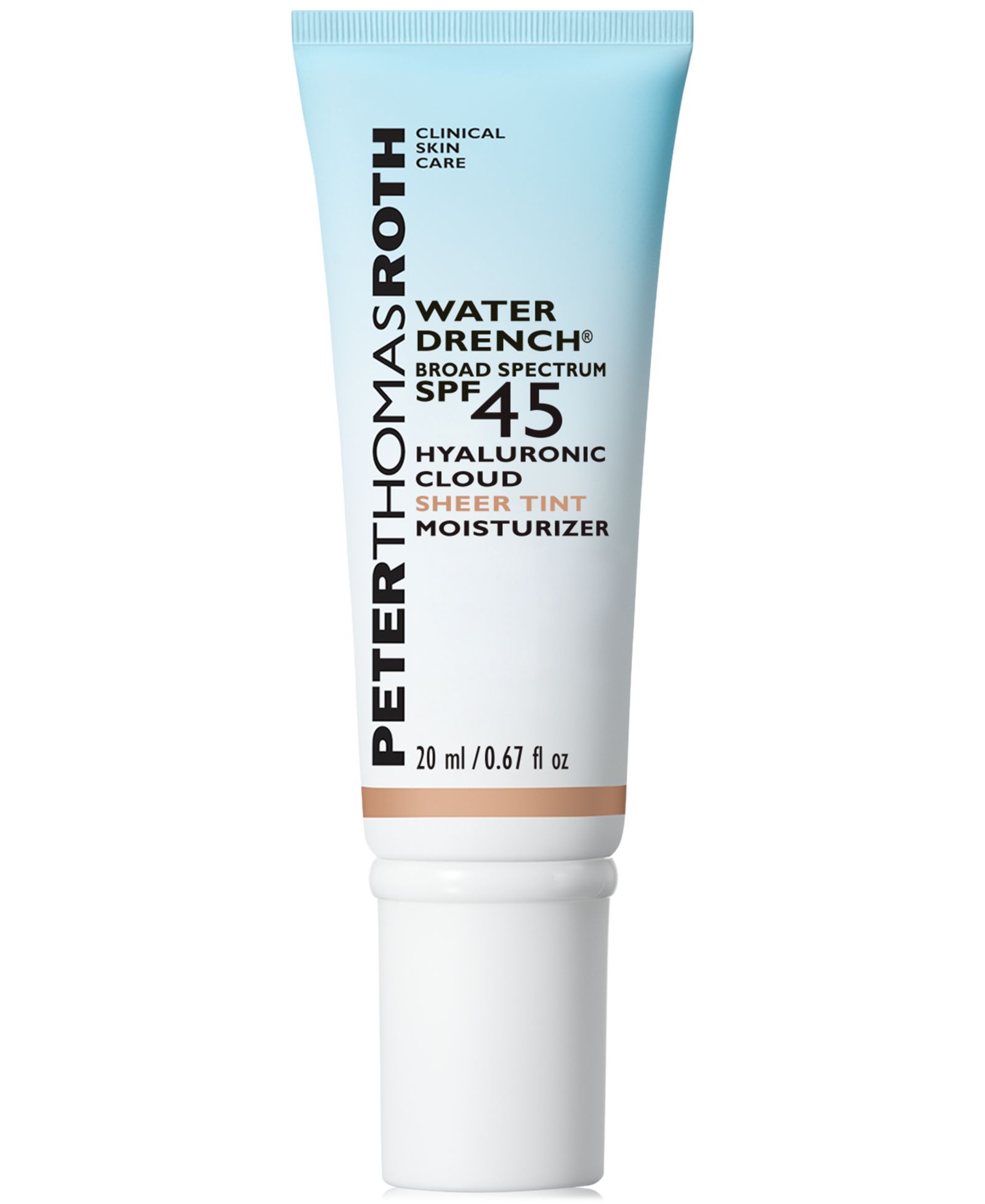 Peter Thomas Roth Water Drench Broad Spectrum SPF 45 Hyaluronic Cloud Sheer Tint Moisturizer, 20 ml