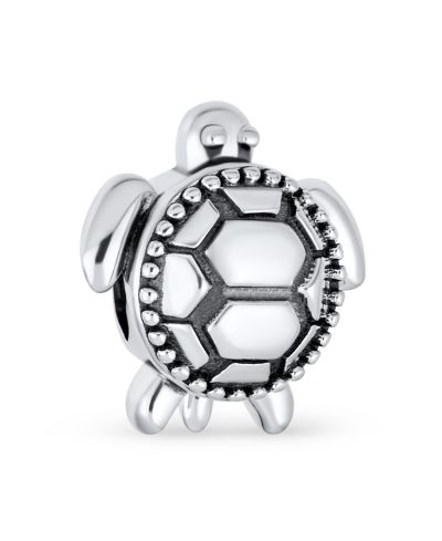 Подвеска-шарм Bling Jewelry из стерлингового серебра с морской черепахой для браслета