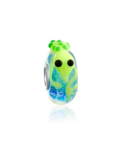 Браслет Bling Jewelry с подвеской в виде зеленой ящерицы