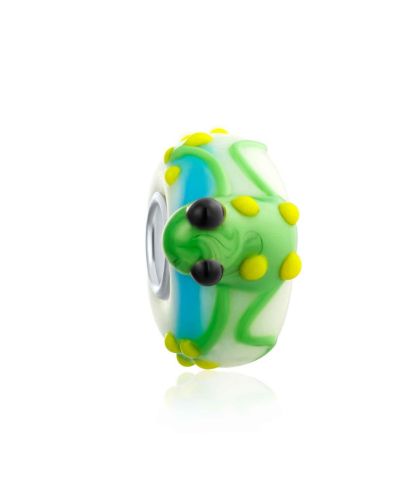 Браслет Bling Jewelry Toad Frog Glass Charm Bead