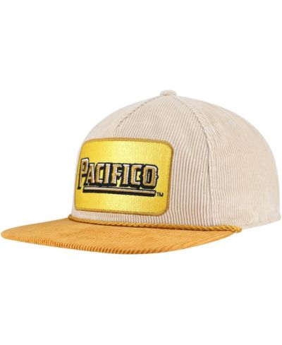 Мужская кепка Lids Cream/Tan Pacifico Corduroy Rope Golf Snapback