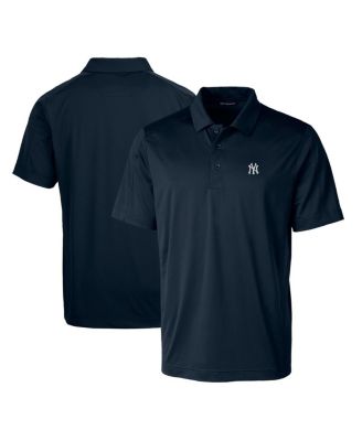 Мужское поло Cutter & Buck Navy New York Yankees Prospect Textured Stretch
