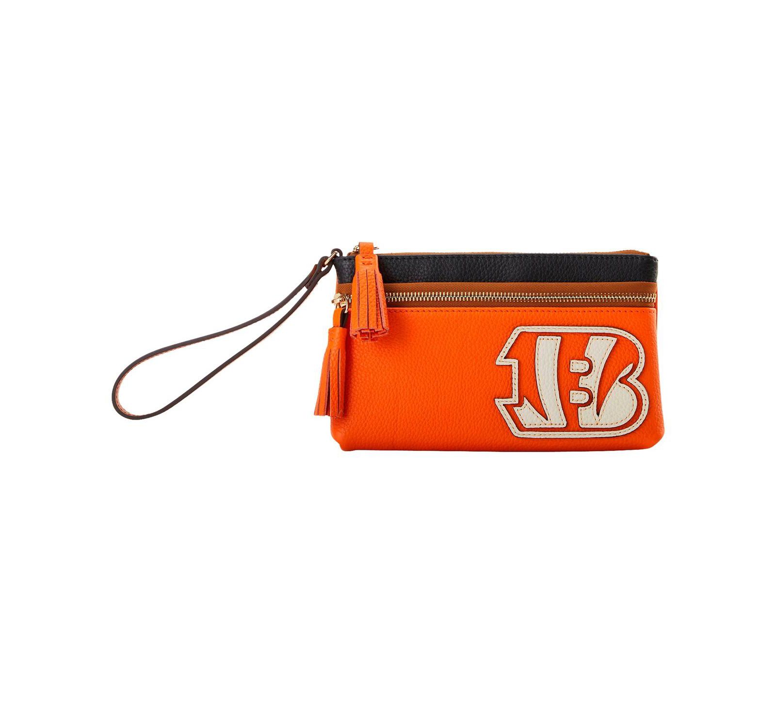 Клатч Dooney & Bourke Cincinnati Bengals Infield Double-Zip Wristlet