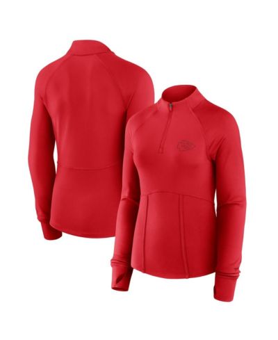 Женская куртка Fanatics Red Kansas City Chiefs Elements Quarter-Zip