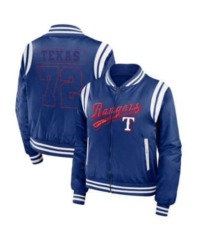Женская бомбер-куртка WEAR by Erin Andrews Royal Texas Rangers Football