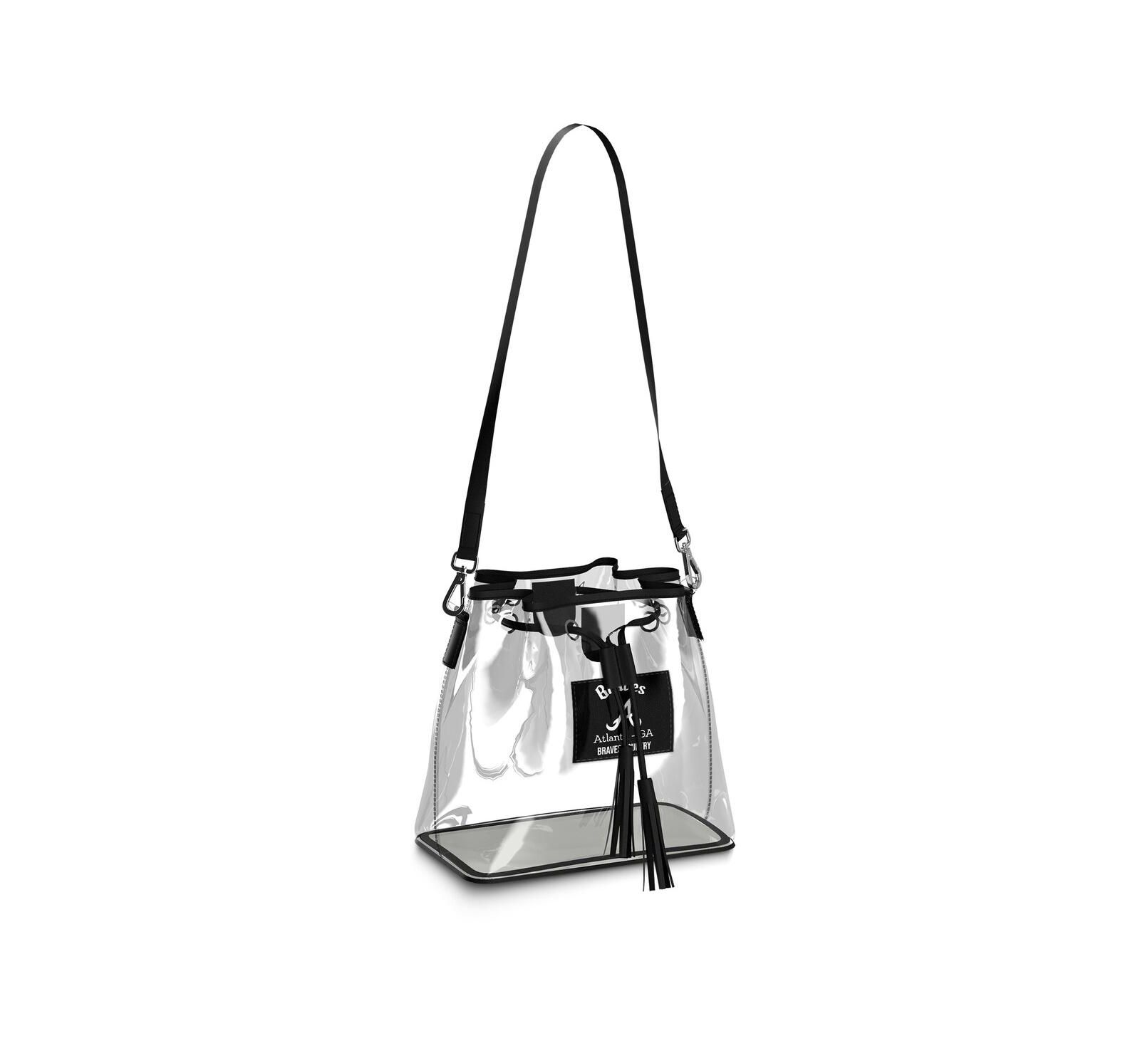 Прозрачная сумка-ведро WEAR by Erin Andrews Atlanta Braves Clear Stadium Bucket Purse