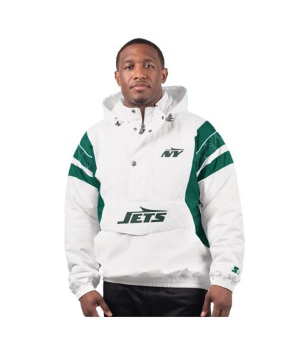 Мужская куртка-худи Starter New York Jets Gotham City Half-Zip, белая