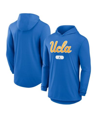 Jordan Men's Blue UCLA Bruins Lightweight Performance Long Sleeve Hoodie T-Shirt