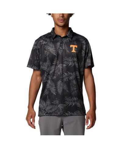 Мужское поло Columbia Men's Black Tennessee Volunteers PFG Super Terminal Tackle Omni-Shade Bangalows Polo