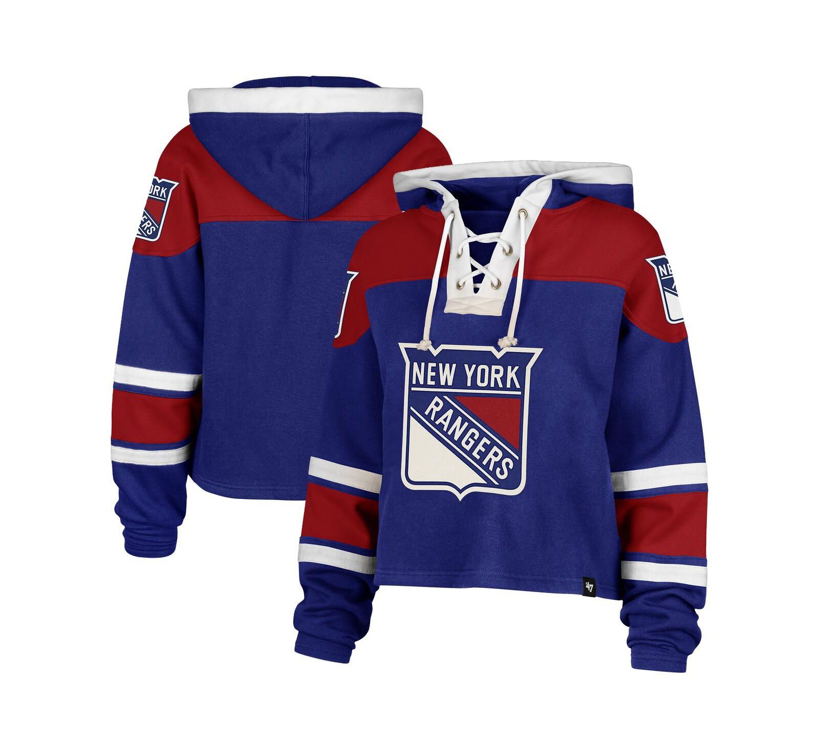 '47 Brand Женское синее худи-пуловер New York Rangers