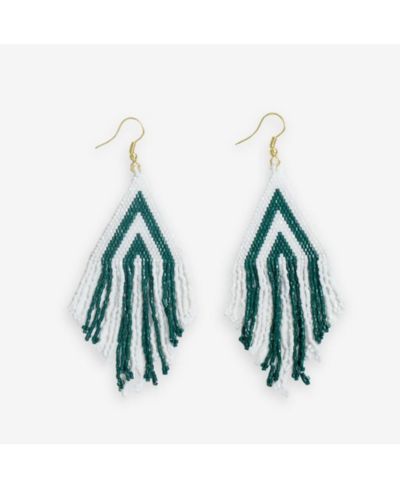 Haley Game Day Beaded Fringe Earrings