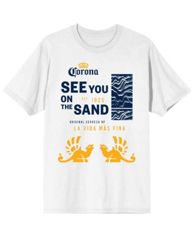 Белая футболка Corona See You On The Sand, размер 5XL, для высоких и крупных