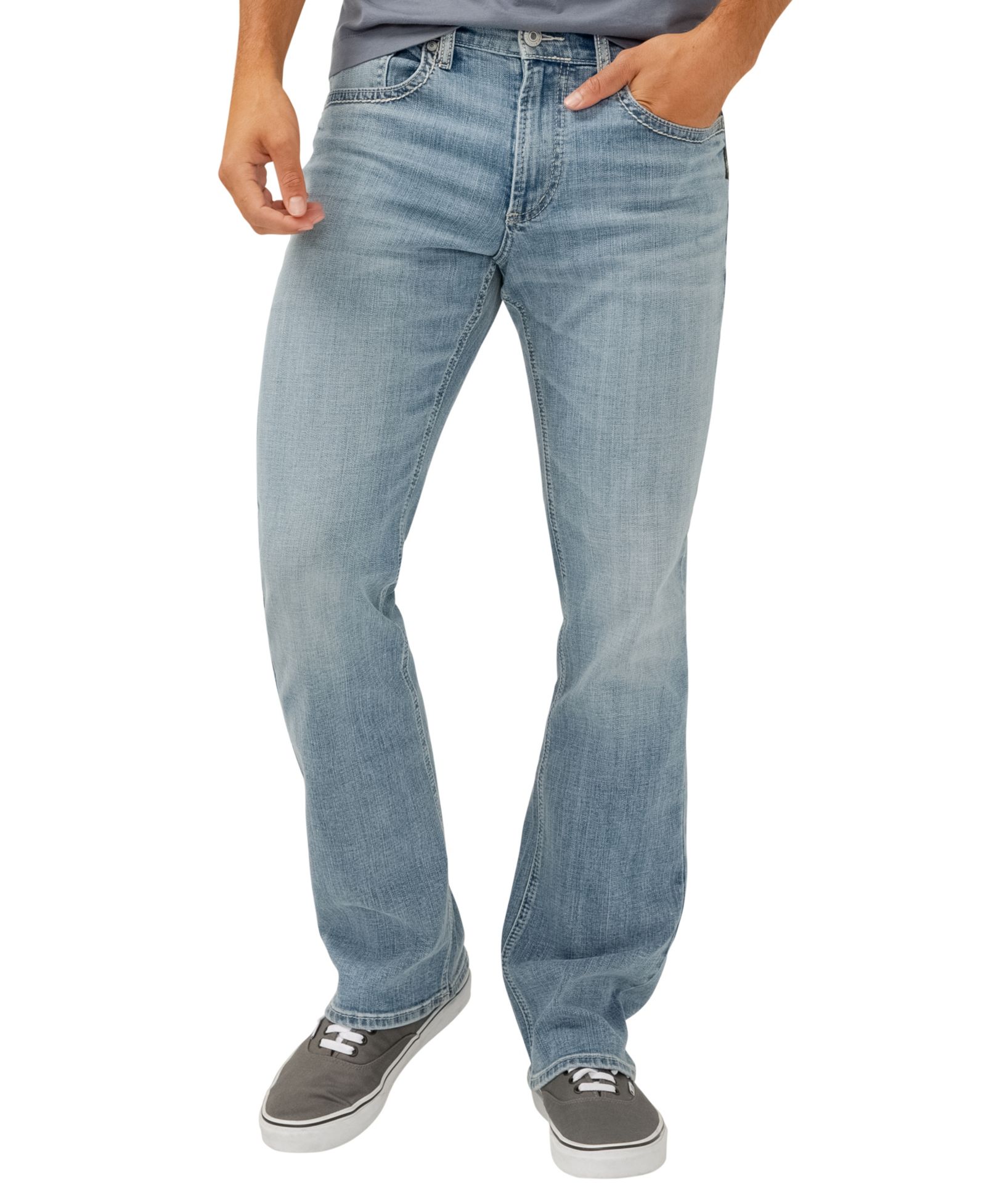 Silver Jeans Co. Мужские джинсы Jace Slim Fit Bootcut