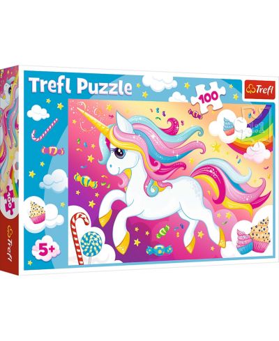Trefl детский пазл 100 деталей Beautiful Unicorn