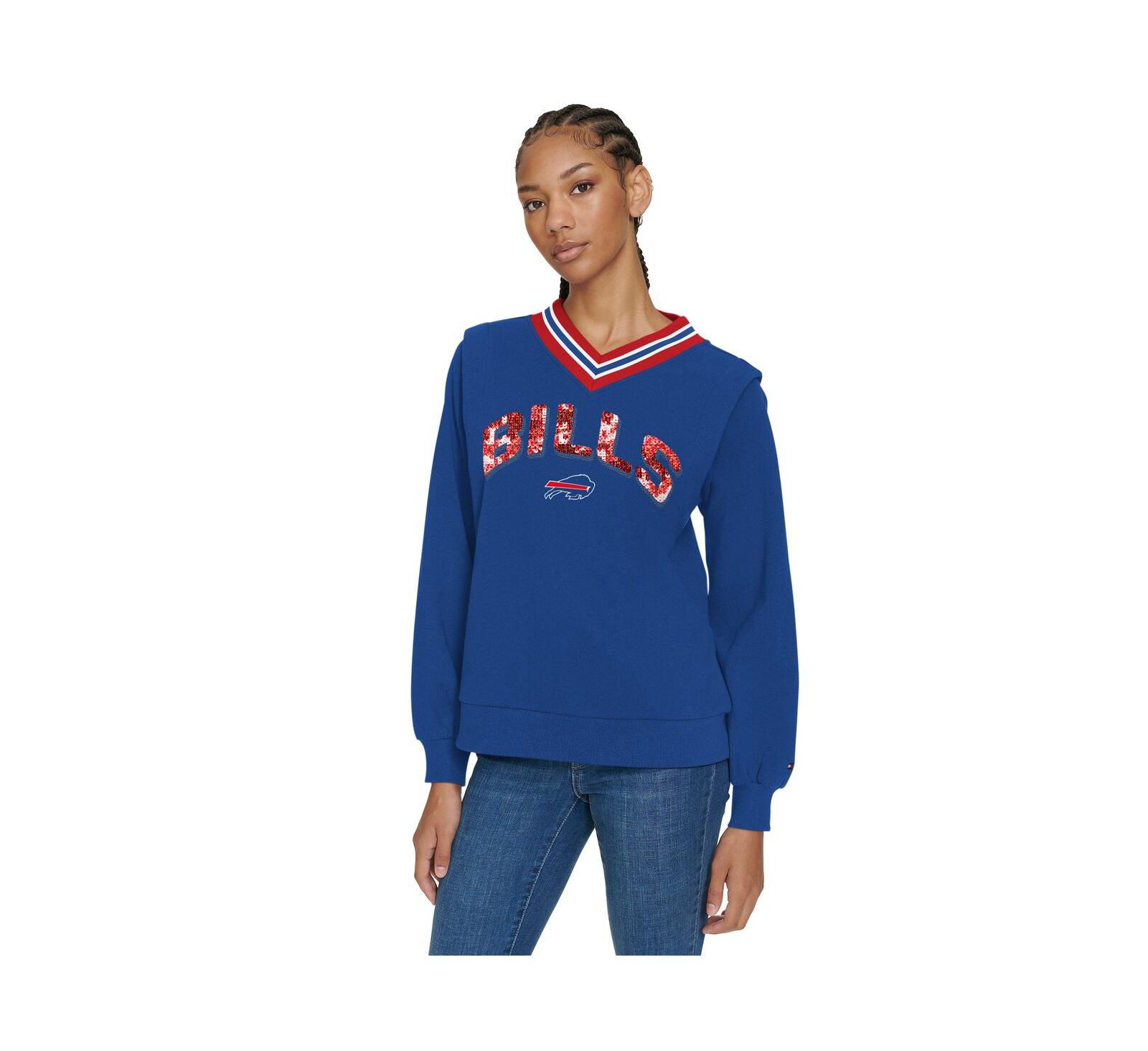 Женский свитшот Tommy Hilfiger Royal Buffalo Bills