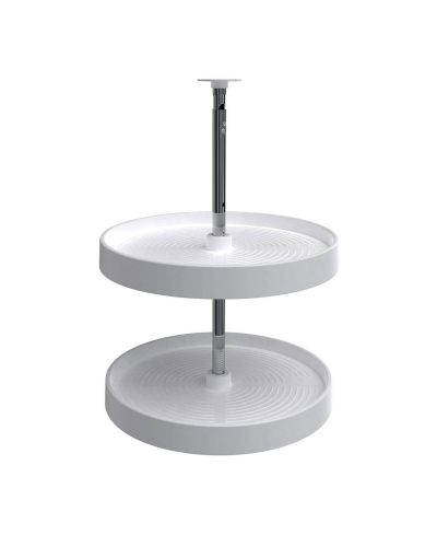 Rev-A-Shelf двухъярусная вращающаяся полка из полимера, белая, 2062-18-11-1