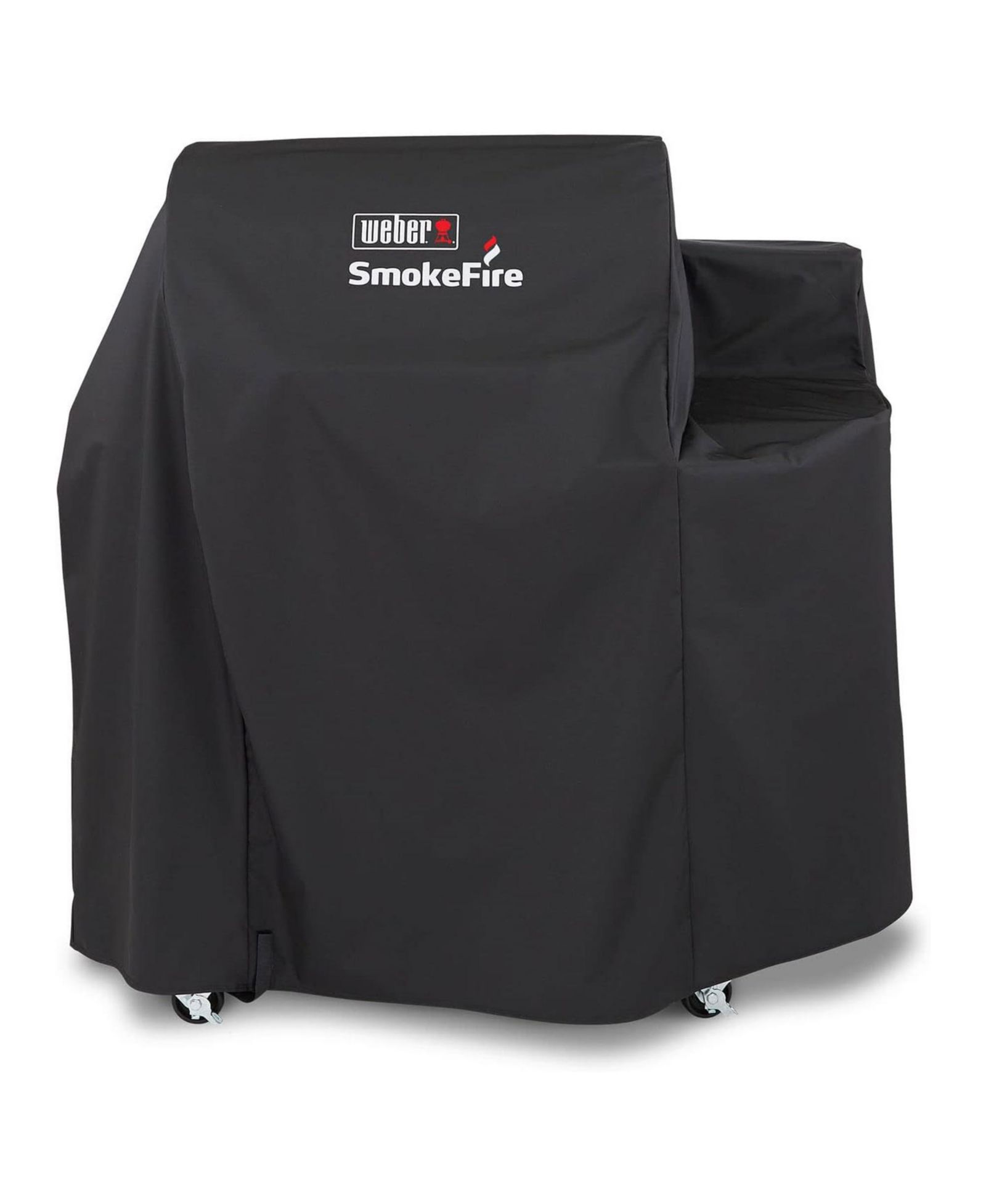 Weber SmokeFire EX4 Wood Pellet BBQ Grill Heavy Duty Polyester Cover, Black