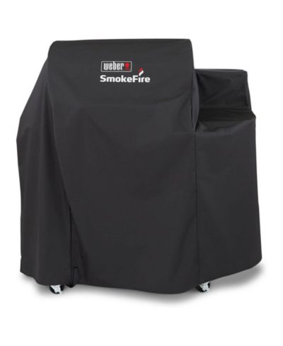Weber SmokeFire EX4 Wood Pellet BBQ Grill Heavy Duty Polyester Cover, Black