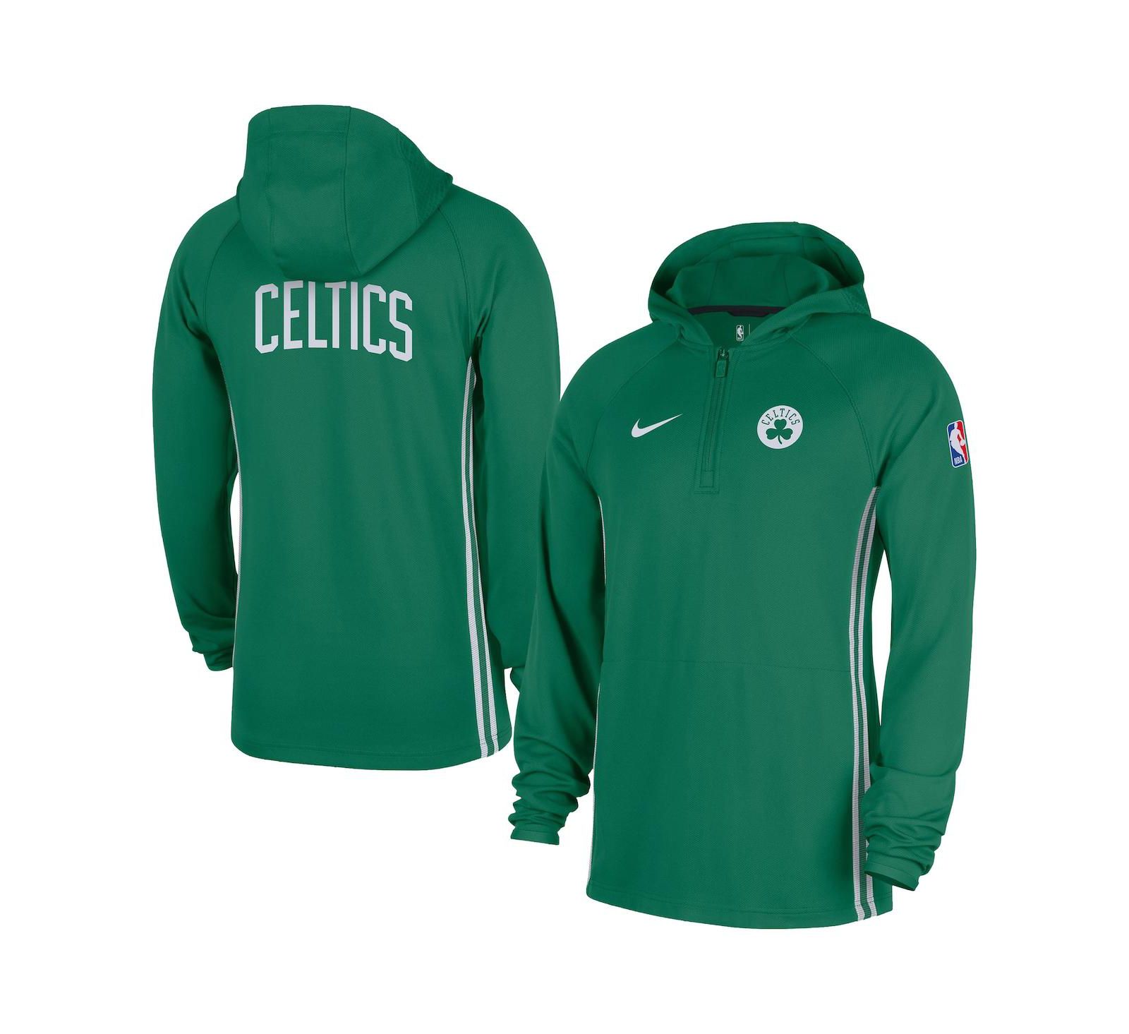 Мужская куртка Nike Kelly Green Boston Celtics Authentic On Court Zone Quarter-Zip