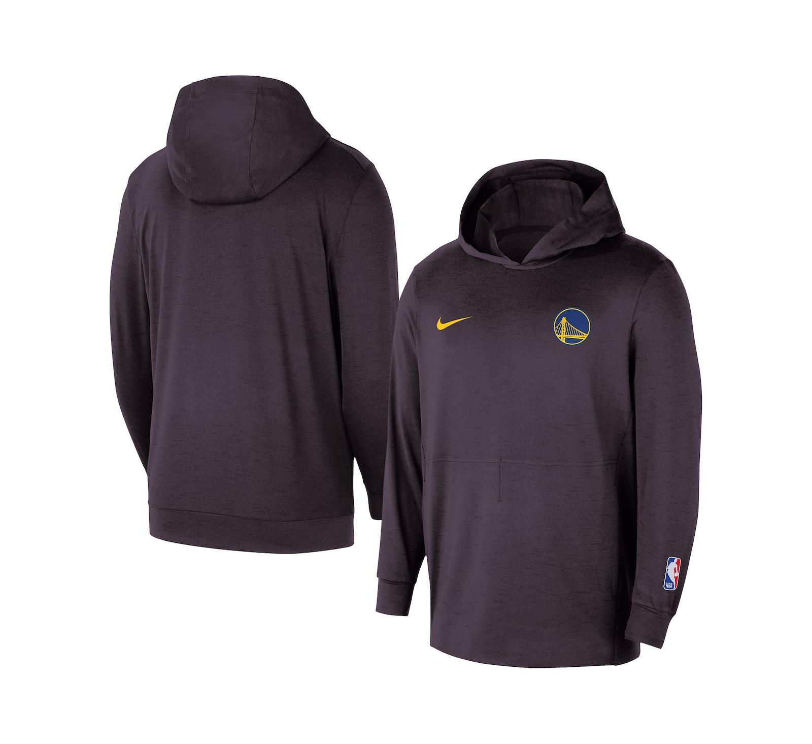 Nike Men's Black Golden State Warriors Authentic Practice Yoga Restore Pullover Hoodie