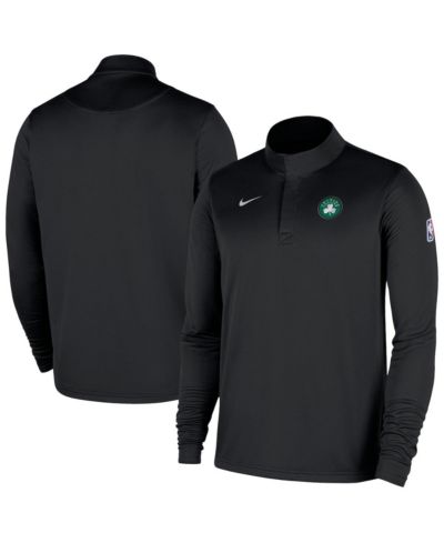 Мужская куртка Nike Black Boston Celtics 2025/26 Authentic Coaches Quarter-Zip Pullover
