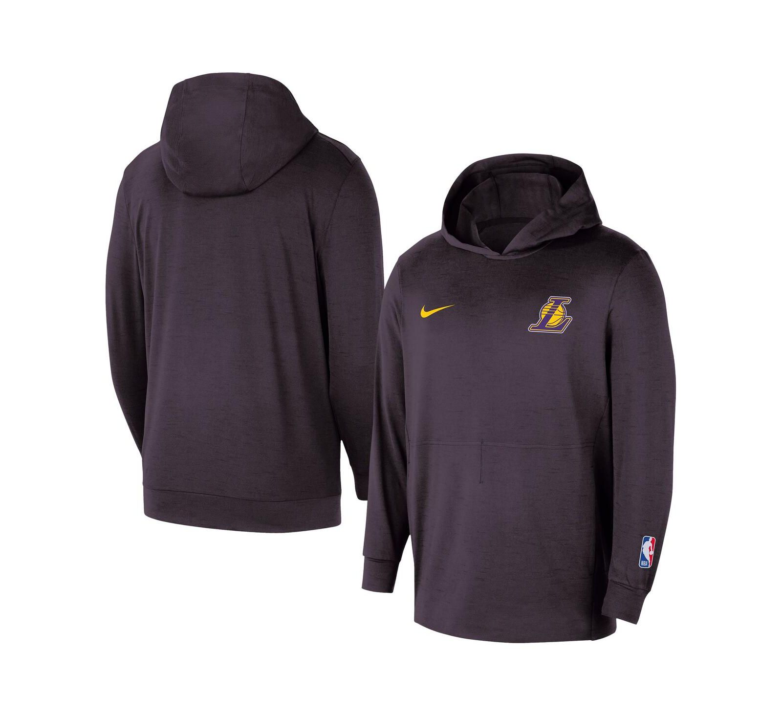 Nike Men's Black Los Angeles Lakers Authentic Practice Yoga Restore Pullover Hoodie