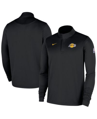 Nike мужская черная тренерская куртка с четвертьзастежкой Los Angeles Lakers 2025/26 Authentic Coaches