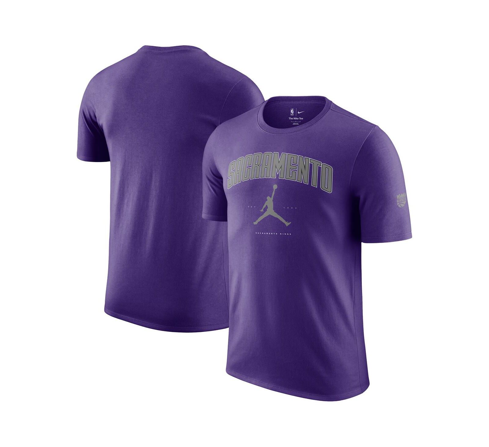 Jordan Men's and Women's Purple Sacramento Kings Essential Cities T-Shirt