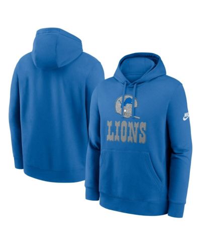 Мужское худи Nike Royal Detroit Lions Best Season Rewind Club Pullover