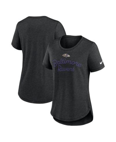 Женская футболка Nike Black Baltimore Ravens Script Tri-Blend