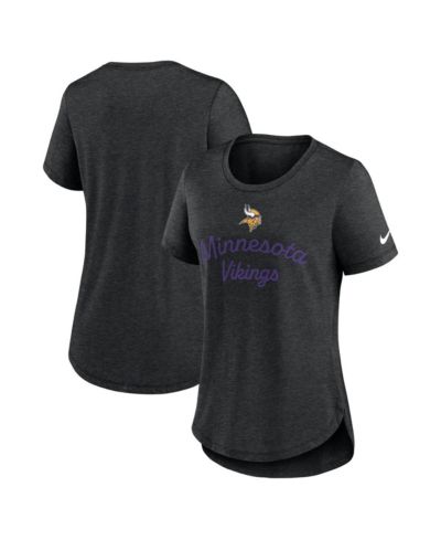 Футболка Nike Women's Black Minnesota Vikings Script Tri-Blend