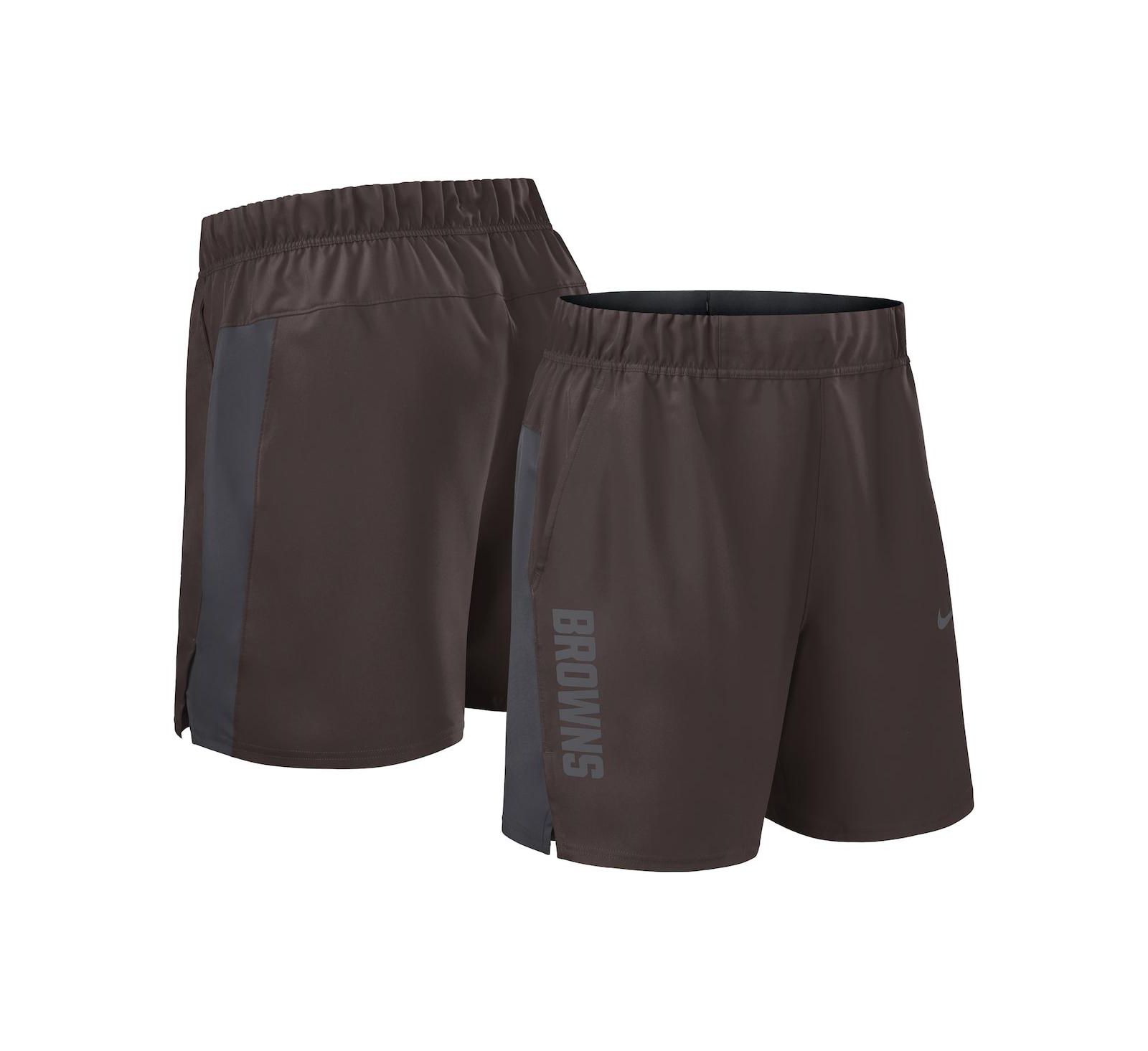 Nike Men's Brown Cleveland Browns Woven Victory Performance Shorts