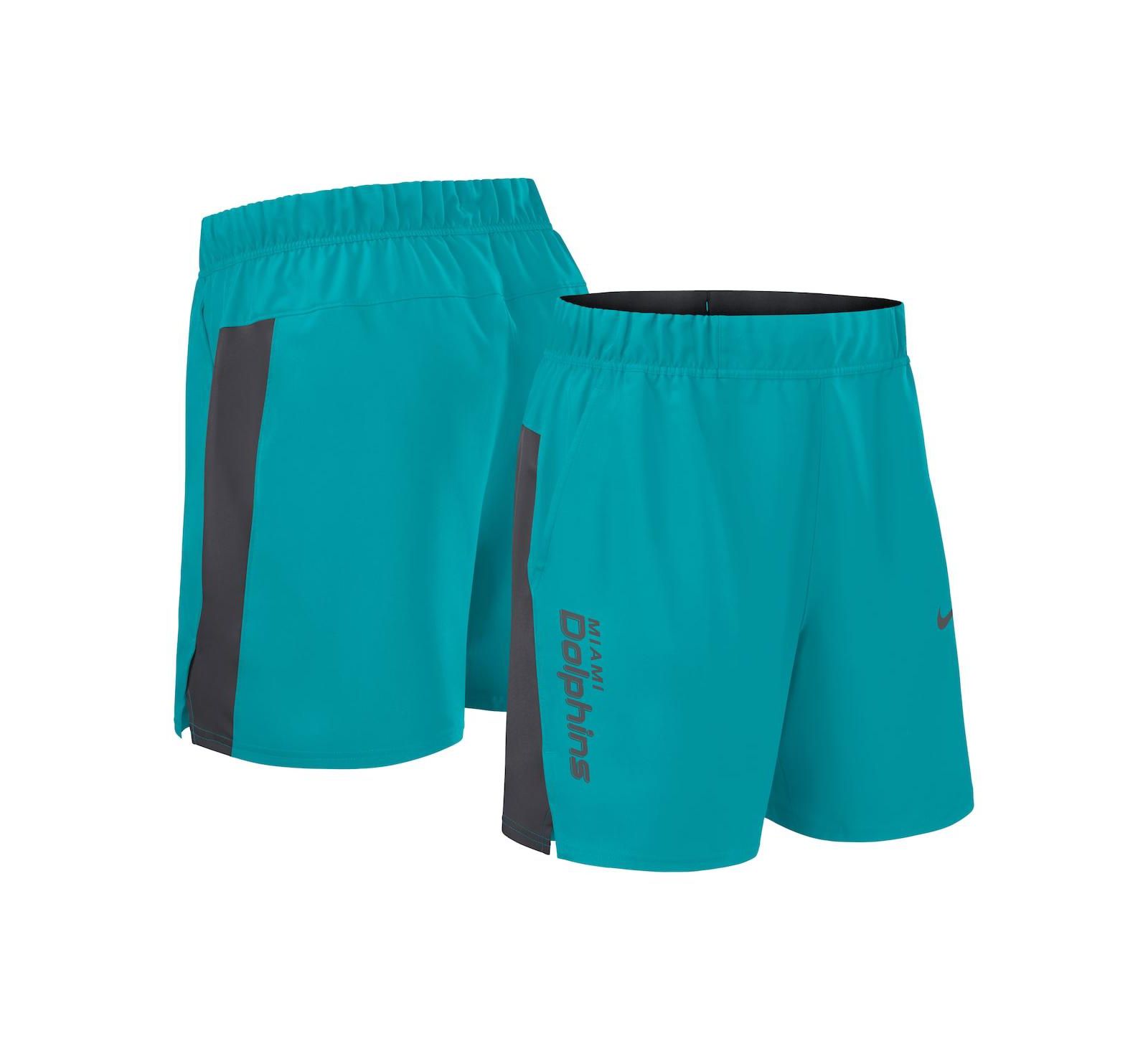 Nike Men's Aqua Miami Dolphins Woven Victory Performance Shorts