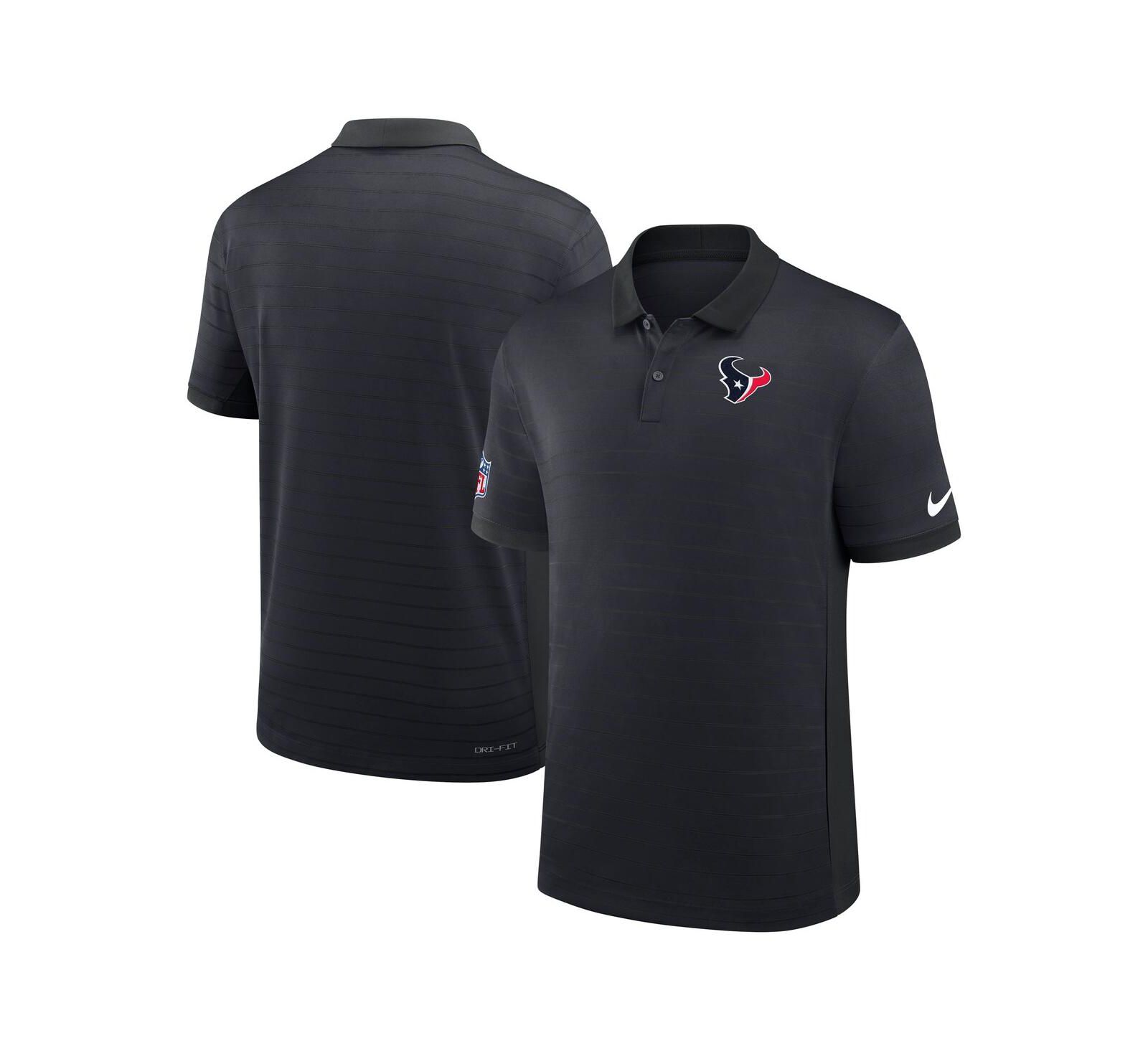 Мужское спортивное поло Nike Houston Texans Sideline Victory Stripe, темно-синий