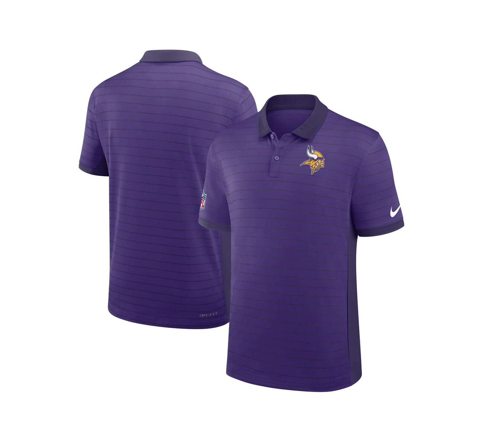 Nike Мужская рубашка поло Minnesota Vikings Performance с полоской