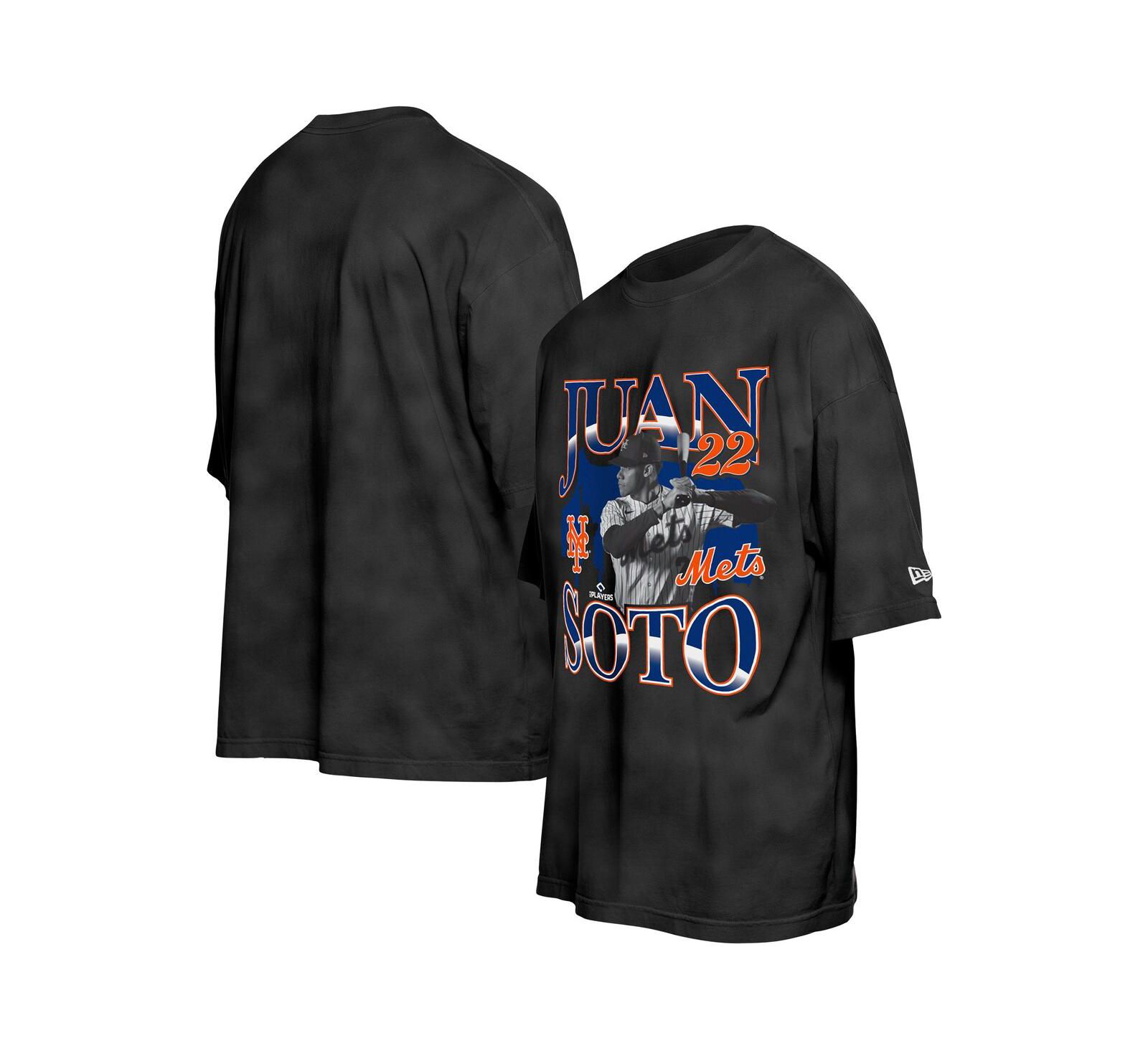 Мужская футболка New Era Juan Soto Black New York Mets Batter Up Player