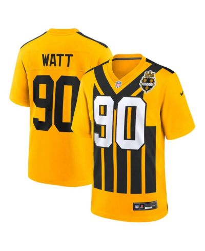 Nike Men's T.J. Watt Gold Pittsburgh Steelers Alternate 1933 Throwback Game Jersey
