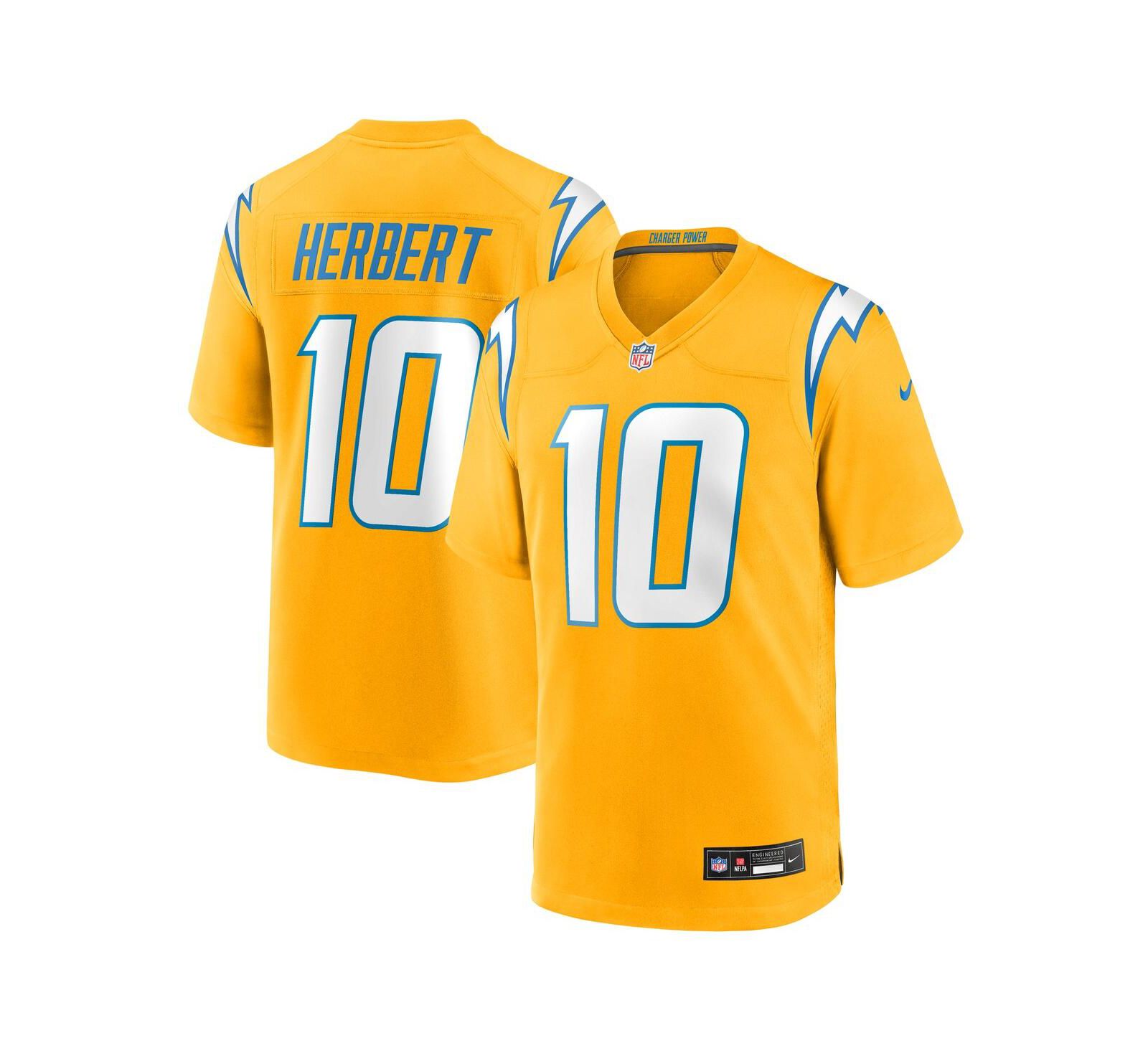 Мужская джерси Nike Justin Herbert Los Angeles Chargers