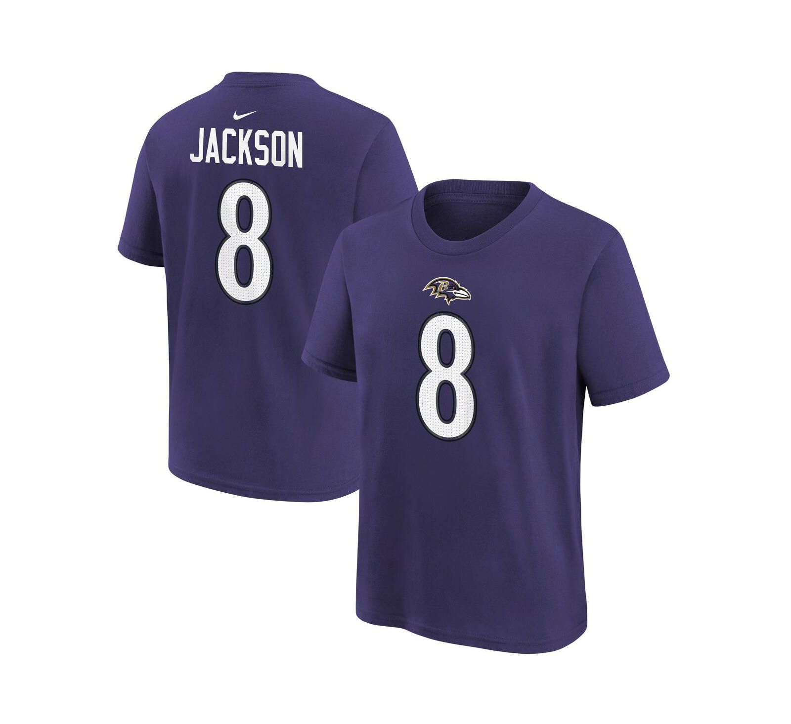 Nike T-Shirt Lamar Jackson Purple Baltimore Ravens для мальчиков и девочек
