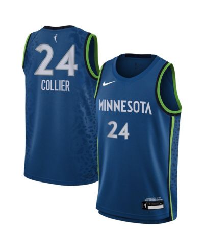Джерси Nike Big Boys and Girls Napheesa Collier Blue Minnesota Lynx Explorer Edition Player