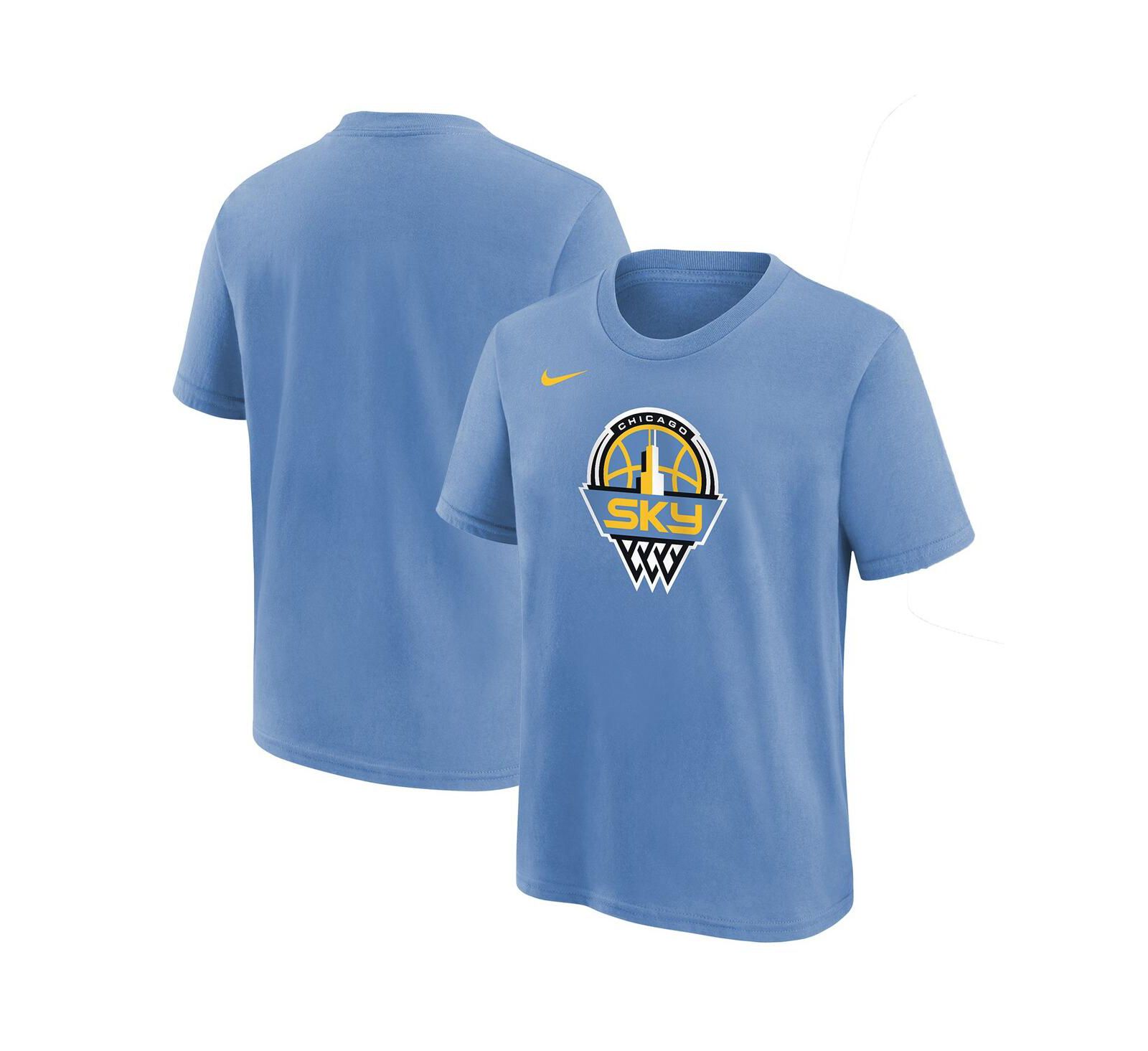 Футболка Nike Sky Blue Chicago Sky Essential Logo для мальчиков и девочек