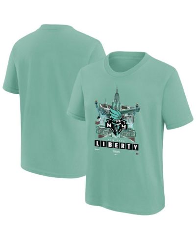 Nike футболка New York Liberty мятного цвета для мальчиков и девочек