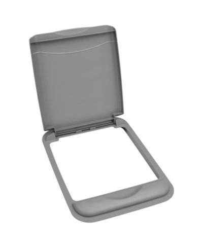 Крышка для мусорного ведра Rev-A-Shelf 50 qt., серебристая (только крышка), RV-50-LID-17-1-40
