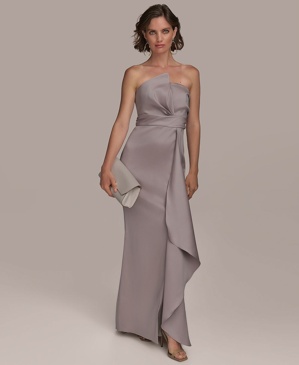 Женское асимметричное вечернее платье Donna Karan New York