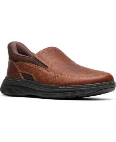 Brown tumbled leather